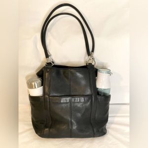 Tiganello black leather purse